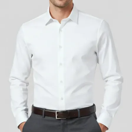 Camisa Social Masculina Manga Longa Microfibra Premium Branco M