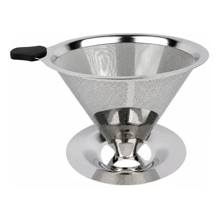 Coador De Café Inox 103 Com Filtro Permanente Reutilizável Sem Papel Peneira Lavável Para Café Coado