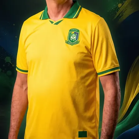 Camisa Brasil Masculina Flavio Bolsonaro Eleições Patriota Amarelo Flávio Bolsonaro 22 - Brasil G