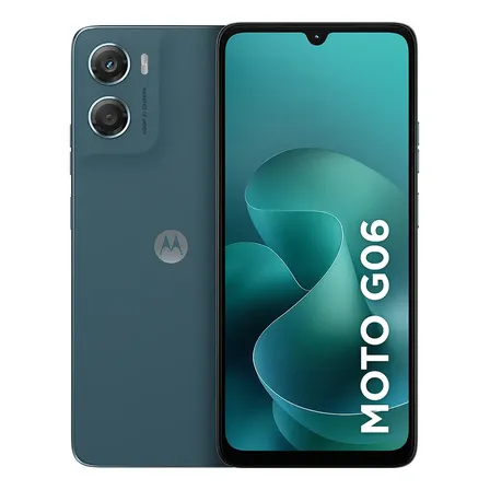 Smartphone Moto G06 128GB 4GB RAM + 8GB RAM Boost, Câmera 50mp,Bateria 5200mah - Azul