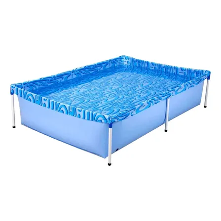 Piscina Retangular Infantil Mor 1.000L Azul 1002