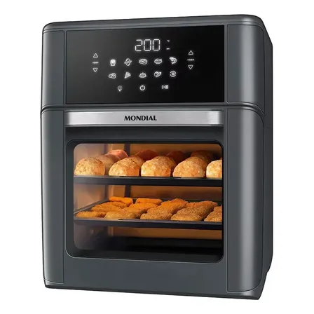 Fritadeira Air Fryer Oven Mondial Afon-12l-fg 12l Digital 20 Cinza