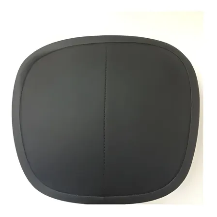 Kit 2 Assento Para Cadeira Bertoia Preto Couro Sintético RK Outlet
