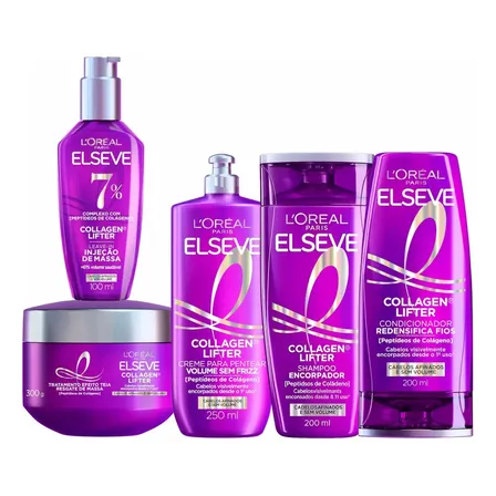 Kit Completo Elseve Collagen Lifter 5 Produtos L`oréal Paris 200ml
