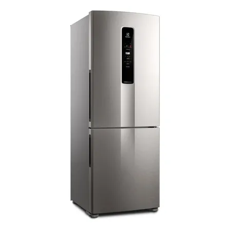 Geladeira Electrolux Frost Free Inverter 490l Inverse Ib51s Inox Look