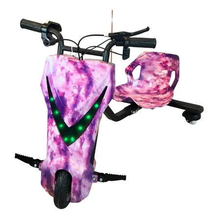 Triciclo Eletrico Drift 250w Infantil Bluetooth Rosa Menina
