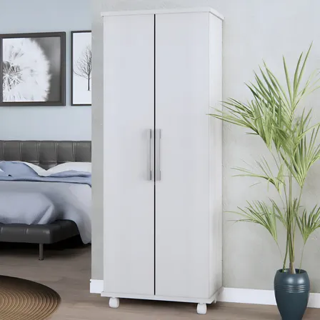 Armário Multiuso Mdp 2 Portas Branco - Ajl