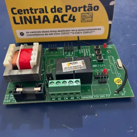 Central de Comando AC4 Fit Up GU Acton para Motor Portão 433,92 Mhz
